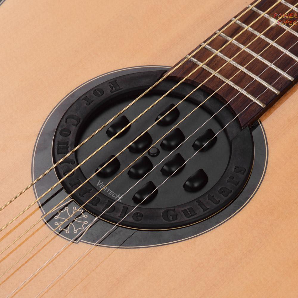 PSUPER VERTECHnk SM-10 Guitar Soundhole Cover Sound Hole Feedback Buffer Black Dia.102mm for EQ Acoustic Folk Guitars