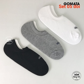 [COMBO 5 ĐÔI] Vớ Lười Nam cao cấp, Tất Nam mang giày lười, Nano bạc khử mùi kháng khuẩn - GOMATA - Luxis S08