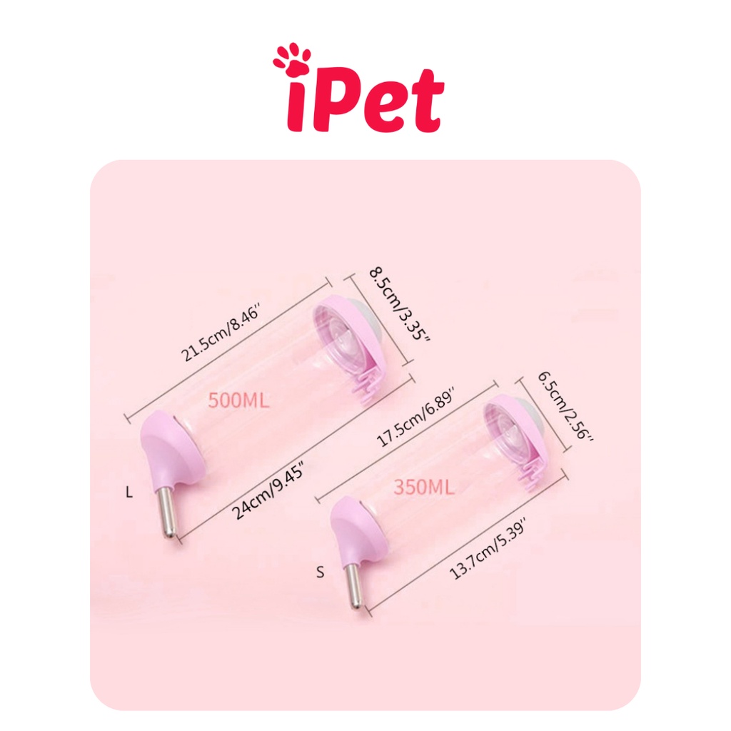Bình Bi Uống Nước Tự Động Gắn Chuồng Lồng Cho Chó Mèo - iPet Shop
