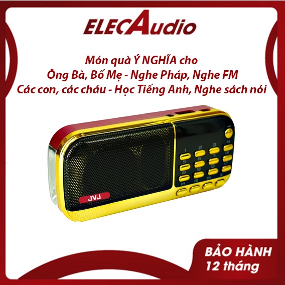 Loa 836s⚡JVJ J-836s⚡đài radio nghe FM, sử dụng nghe giảng pháp, học tiếng anh, loại 2 pin hỗ trợ đèn pin, thẻ nhớ, Usb