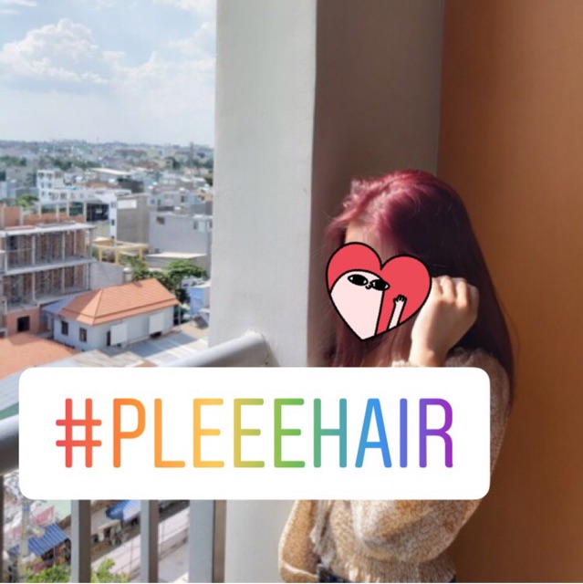 [KHÔNG TẨY] Thuốc nhuộm tóc màu ĐỎ HỒNG +kèm oxy trợ dưỡng và găng tay | BigBuy360 - bigbuy360.vn