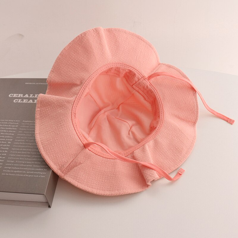 Nón Bucket Rộng Vành Thời Trang Mùa Hè Cho Bé Gái