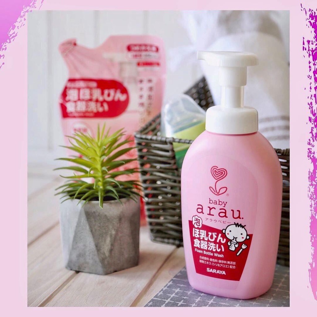 NƯỚC RỬA BÌNH ARAU BABY MUA BÌNH TẶNG TÚI
