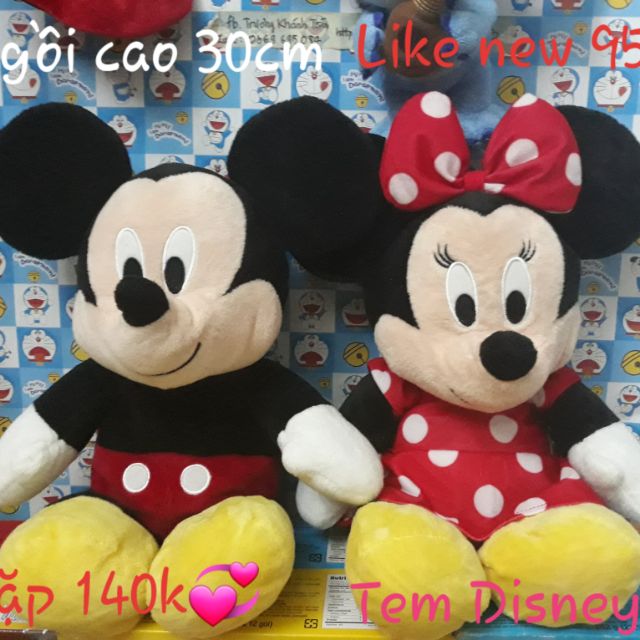 Cặp chuột Mickey - Minie size 30cm ko tính tai & chân, đẹp xuất sắc - 140k😊
