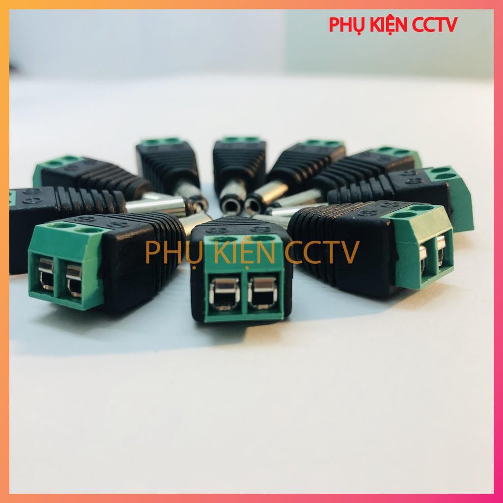 [combo 10c] 10 jack nguồn DC camera loại Vặn Vít, Đầu nối nguồn camera