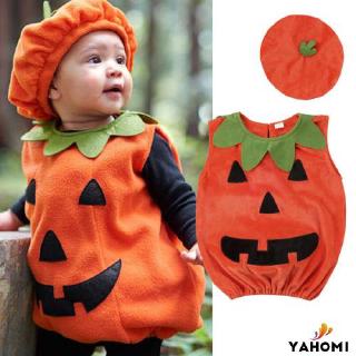 ❀Yaho❀2019 Baby Toddler Halloween Costume Children Kids Ghost Pumpkin Fancy Dress Outfit