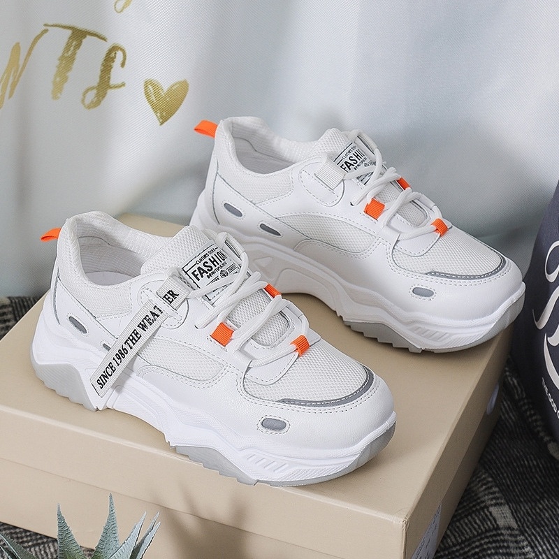 Giày Thể Thao Nữ ❤️ FREESHIP ❤️ Giầy Sneakers Độn Đế Mẫu Mới 2021 Phong Cách Thể Thao GTT09 Đẹp Không Tì Vết