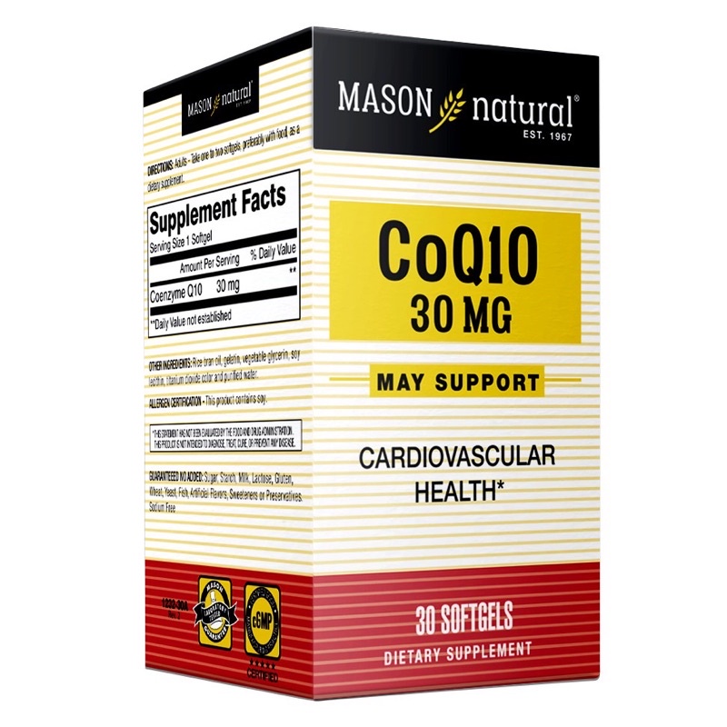 Viên Uống MASON Hỗ Trợ Tăng Cường Sức Khỏe Tim Mạch - MASON NATURAL COQ10 30MG