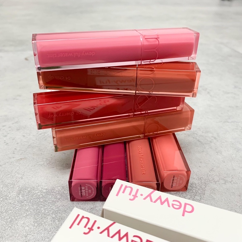 Son Tint Bóng, Siêu Lì Cho Đôi Môi Căng Mọng Romand Dewyful Water Tint 5g