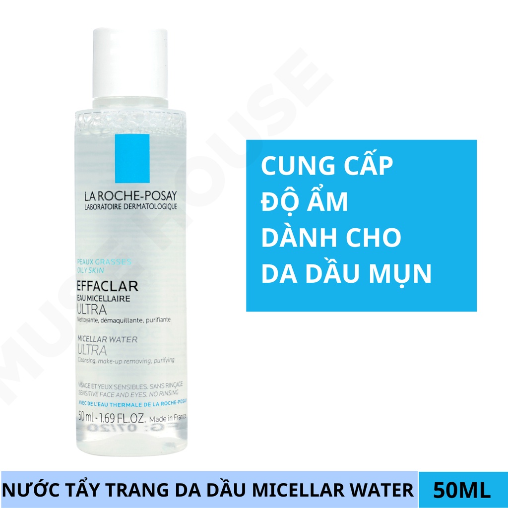 Nước tẩy trang La Roche Posay cho da dầu da nhạy cảm 50ml