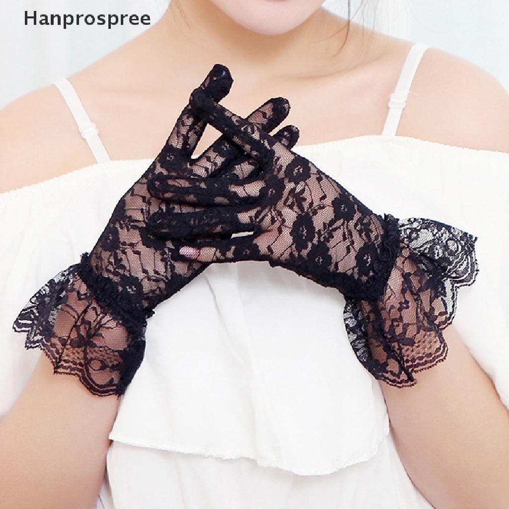 Găng Tay Chống Nắng Siêu Mỏng Phối Ren Thoáng Khí Cho Cô Dâu