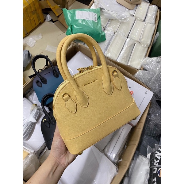 Túi xách Cnk hến mới phối màu 2 dây đeo hàng đẹp nét size 22