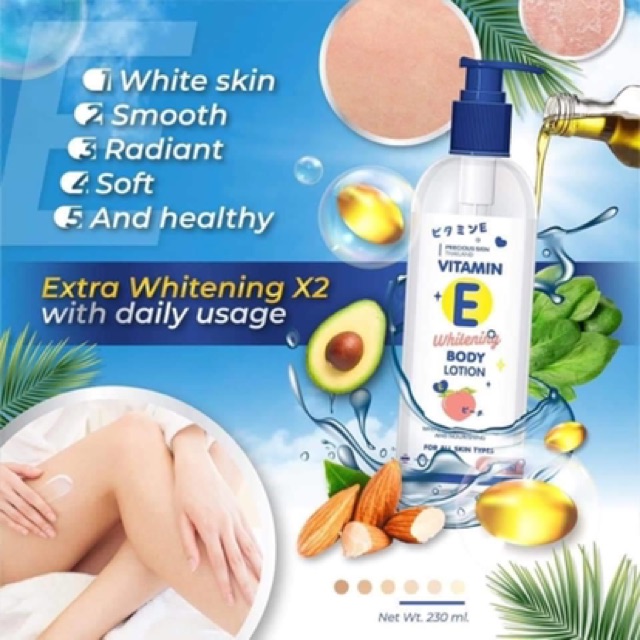 Body Lotion kem dưỡng trắng vitamin E