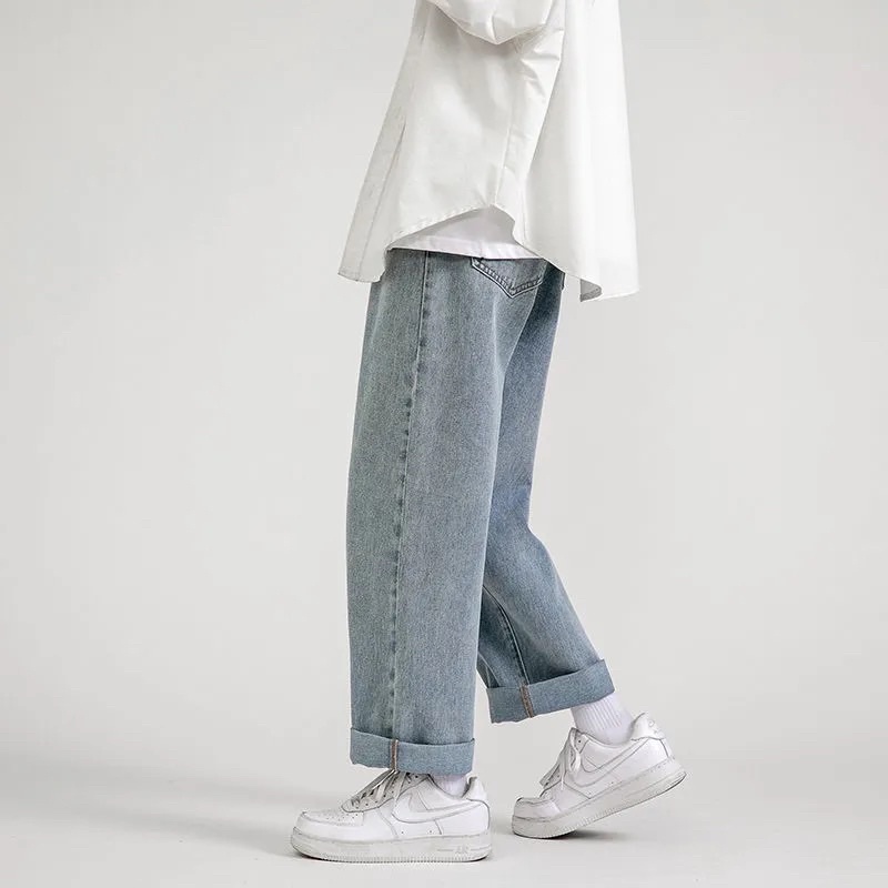 Quần Baggy Jean Dhclothes  trơn ống suông form rộng - không phai màu - Cho phép đổi trả free nếu hàng lỗi - Q9