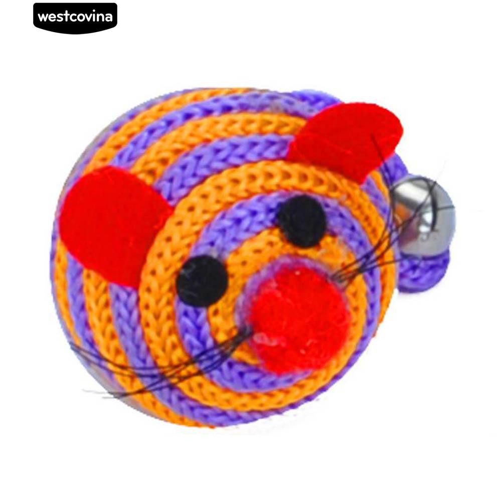 Đồ chơi quả bóng hình chuột đuôi có lục lạc thú vị cho mèo cưng