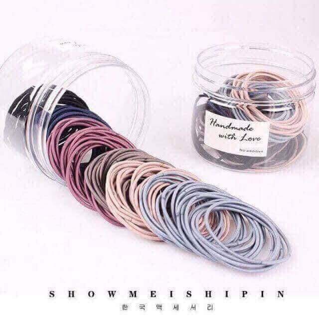 HỘP DÂY BUỘC TÓC 100 CÁI