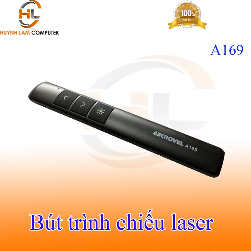 Bút trình chiếu Slide Laser không dây Wireless ABCNOVEL A169 (màu đen)