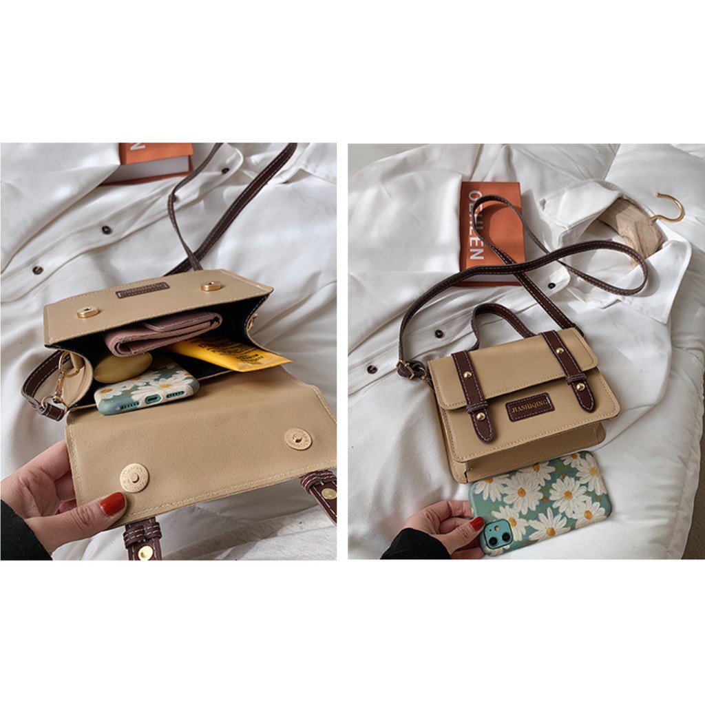 Túi xách nữ 💖 𝑭𝑹𝑬𝑬𝑺𝑯𝑰𝑷 💖 Túi đeo chéo mini phong cách Retro hàng Quảng Châu siêu hot T32