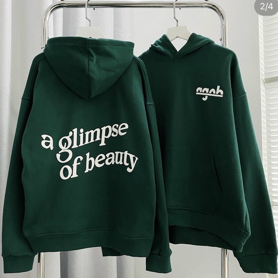 Áo hoodie nỉ bông AGOB BORN nam nữ unisex (Ảnh thật/có sẵn)