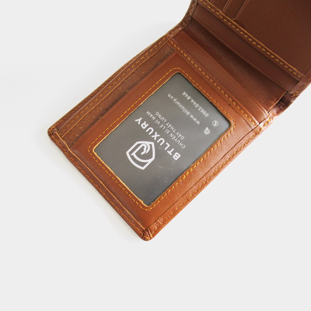 Ví nam Fantastic kiểu ngang, da bò Nappa cao cấp, mềm mịn, độ bền cao, bảo hành 12 tháng, Thương hiệu BTLUXURY