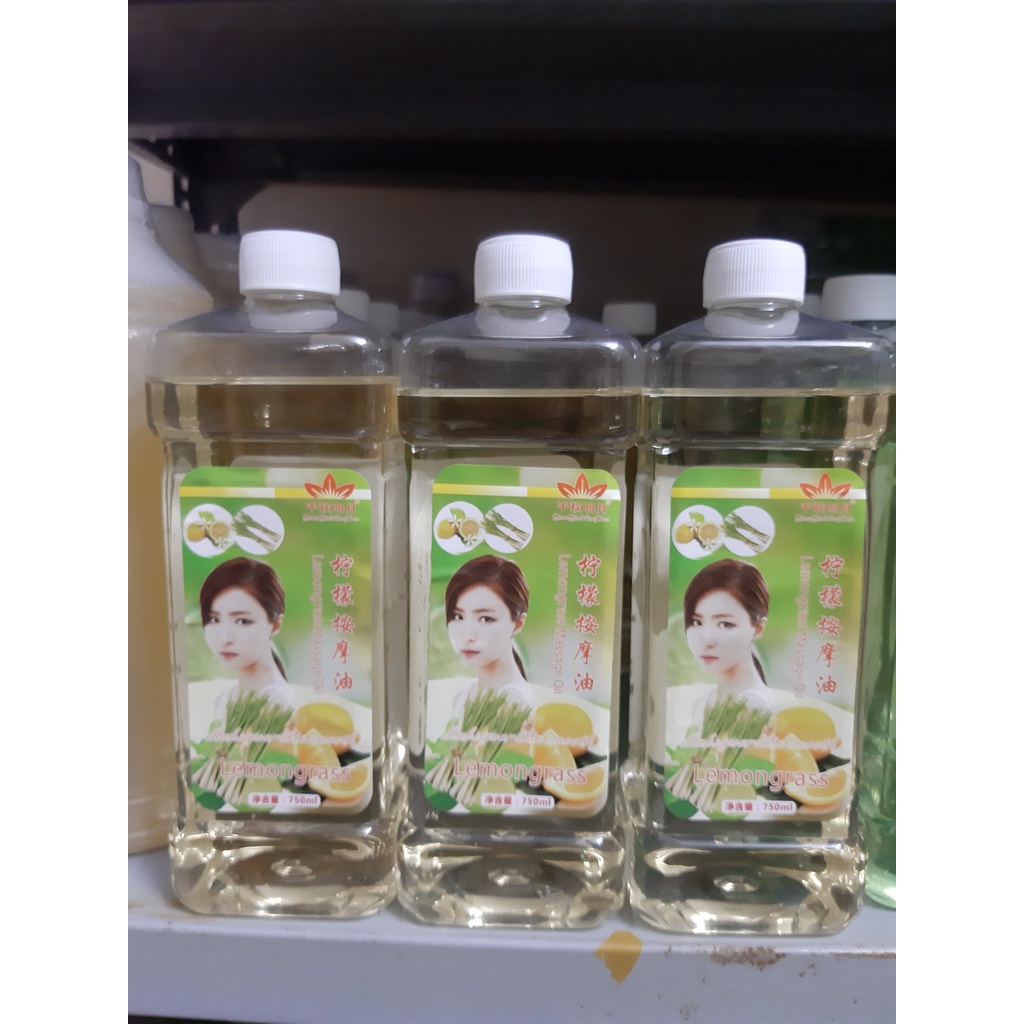 Dầu massage body gừng, hoa hồng, sả chanh, levender, ngải chai 750ml