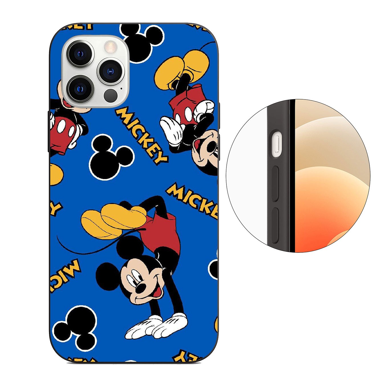 Samsung Galaxy S21 Ultra S8 Plus F62 M62 A2 A32 A52 A72 S21+ S8+ S21Plus Casing Soft Silicone Phone Case Mickey Mouse Cartoon Cover