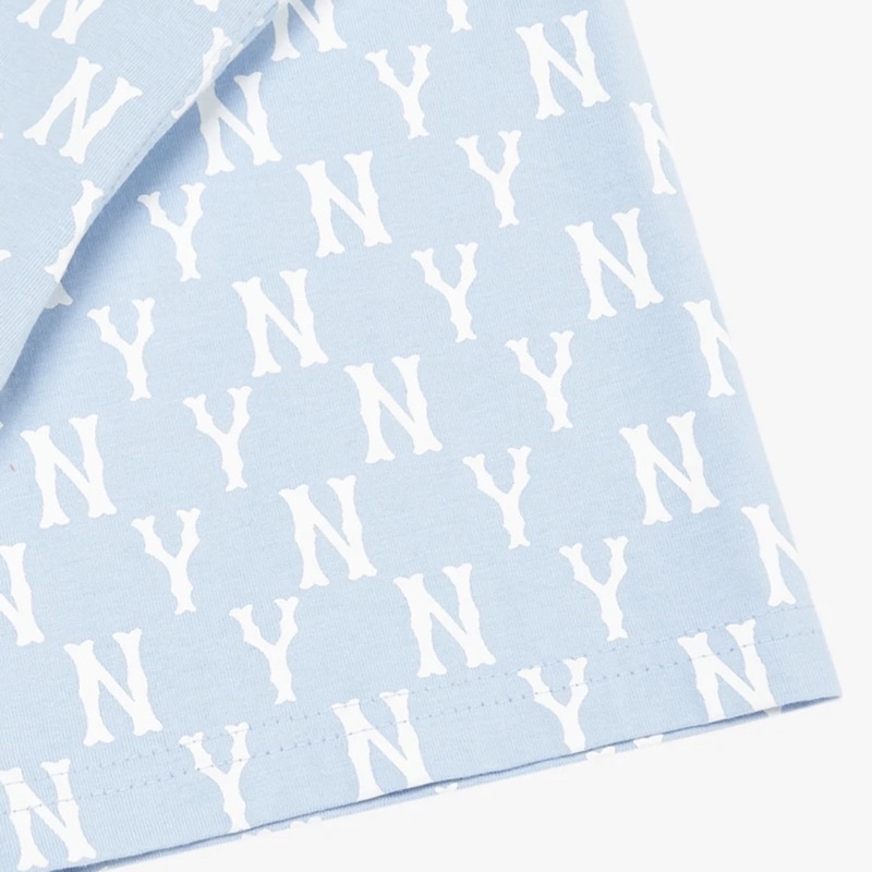 Áo MLB Monogram Xanh Blue Full Tag Năng Động Trẻ Trung