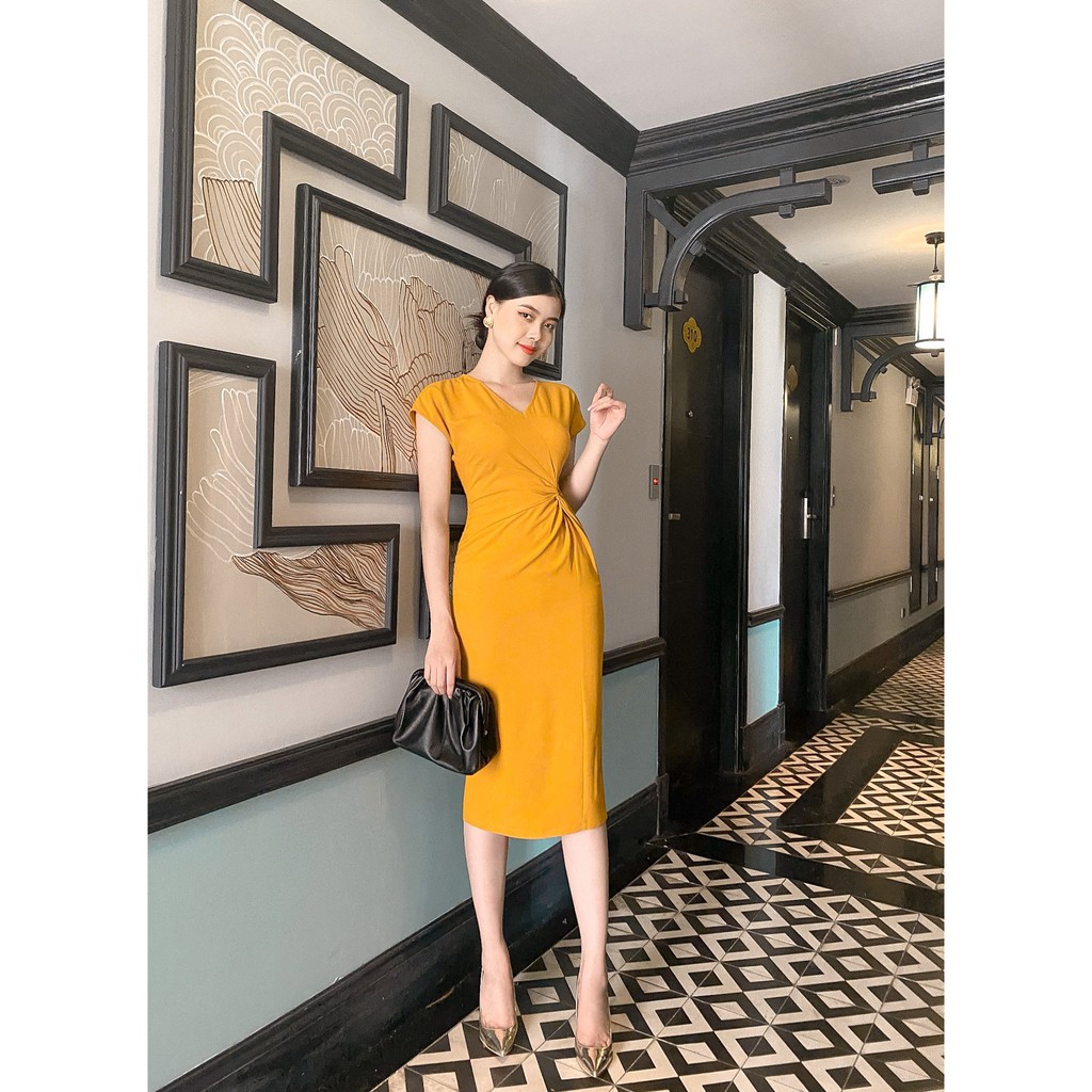 Váy ôm cổ V thắt eo tay hến Zym's House - LT99 | BigBuy360 - bigbuy360.vn