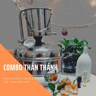 [GIẢM NGAY 100K] Combo nồi chưng cất tinh dầu mini và máy khuếch tán