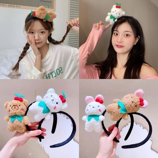 Băng đô cài tóc hình thú nhồi bông dễ thương phong cách Hàn Quốc