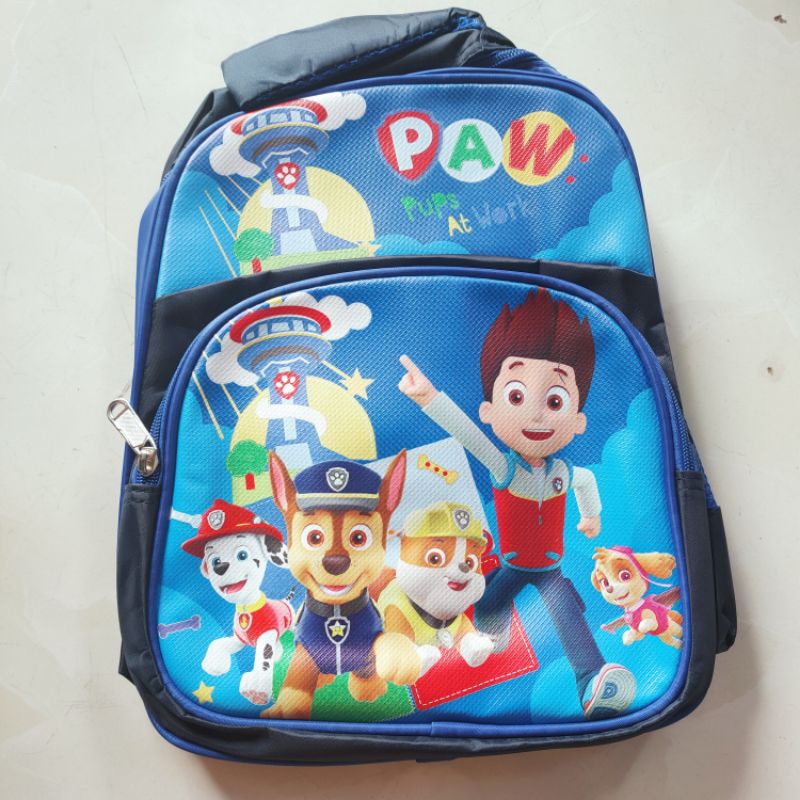Balo Ba lô đội chó cứu hộ bé trai Paw Patrol siêu nhẹ cho bé học mầm non 2-6 tuổi
