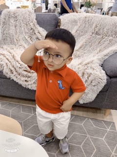 🦖🦖🦖 Áo Thun Cổ Trụ Bé Trai