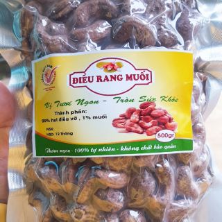 Hạt Điều Rang Muối A CỒ Túi Zip Dòn, Thơm 500g