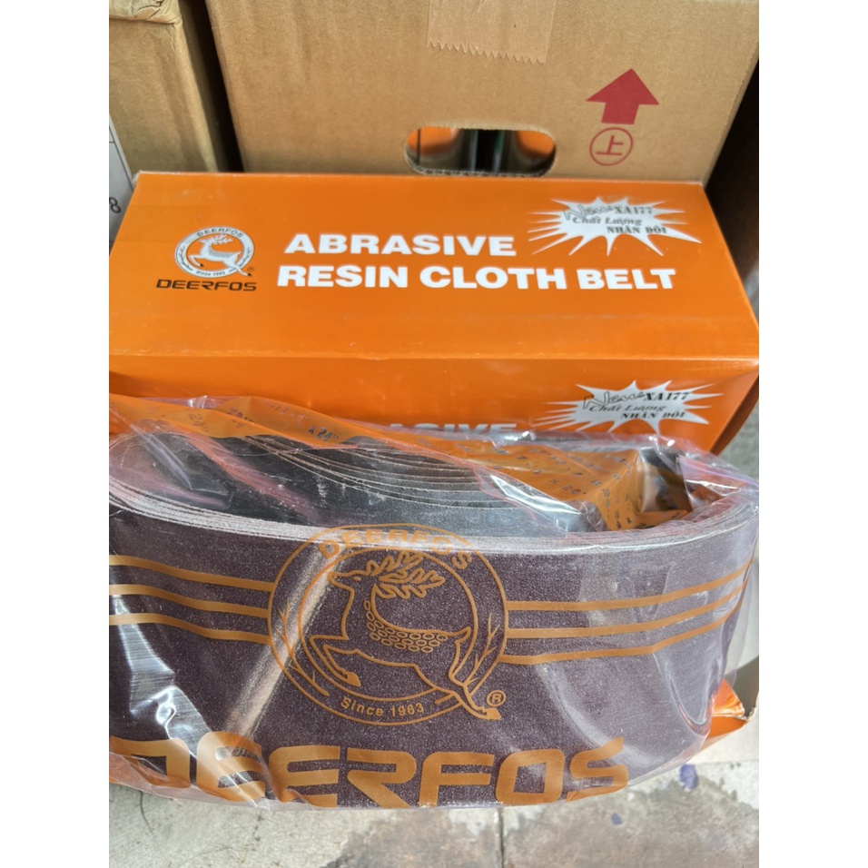 1 hộp Giấy ráp vòng hiệu Con Nai chà nhám đánh bóng kim loại, gỗ