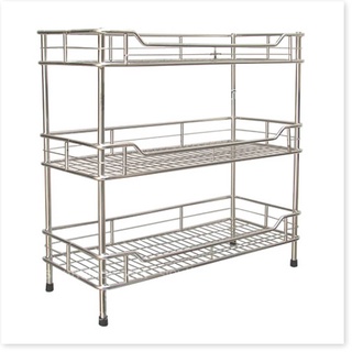 Kệ úp cốc, úp chén đĩa để đứng inox dầy dặn 3 tầng cao cấp size - 2.5kg