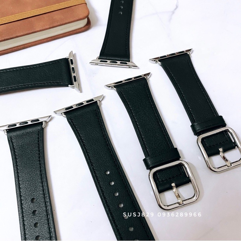 Dây da apple watch cao cấp khoá buckle