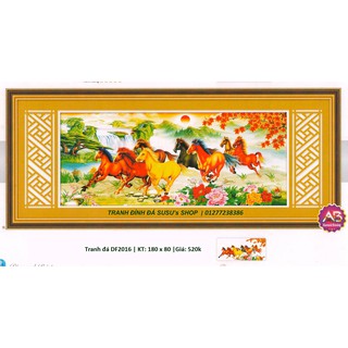 Tranh đính đá mã đáo thành công DF2016 (KT: 180 x 80 cm)