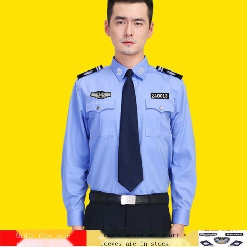 Đồng phục bảo vệ tay dài/ tay ngắn thời trang xuân hè tiện lợi