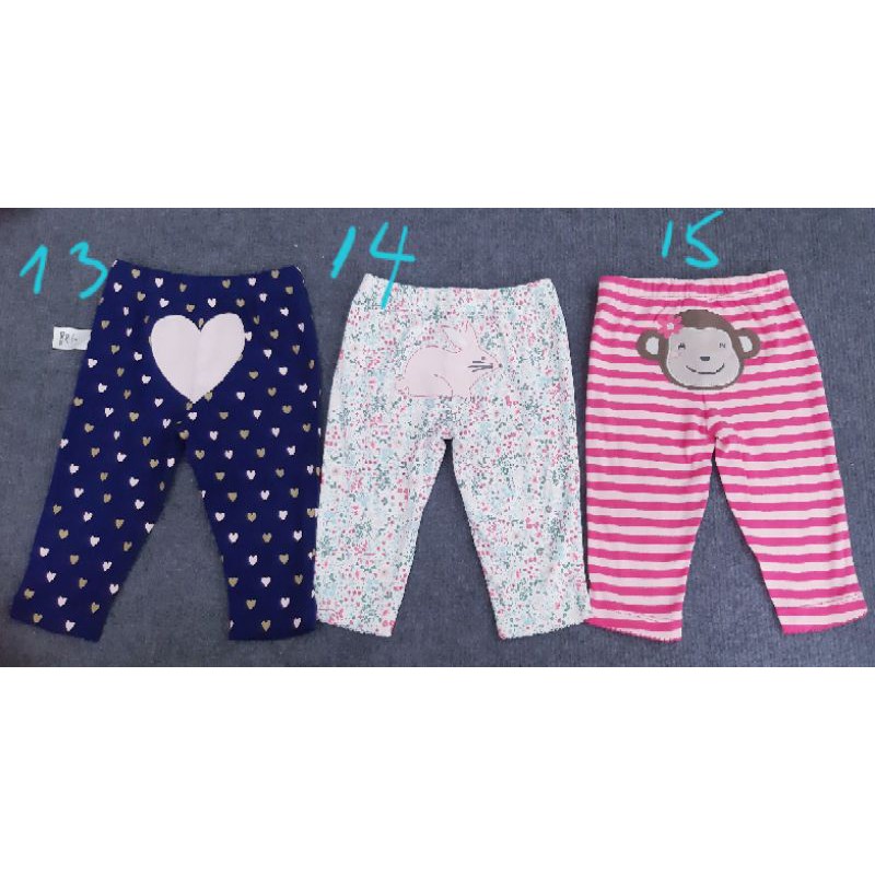 (Chọn mẫu size 6m) Combo 110k/3 quần Carter 's xuất dư xịn cho bé gái