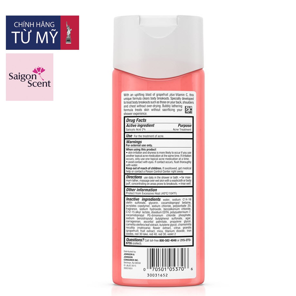 Sữa tắm Neutrogena Body Clear Body Wash Pink Grapefruit ( 250mL ) | BigBuy360 - bigbuy360.vn