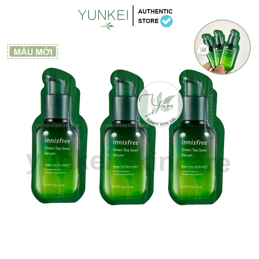 Sample Tinh chất trà xanh Innisfree Green Tea Seed Serum Biotics 1ml