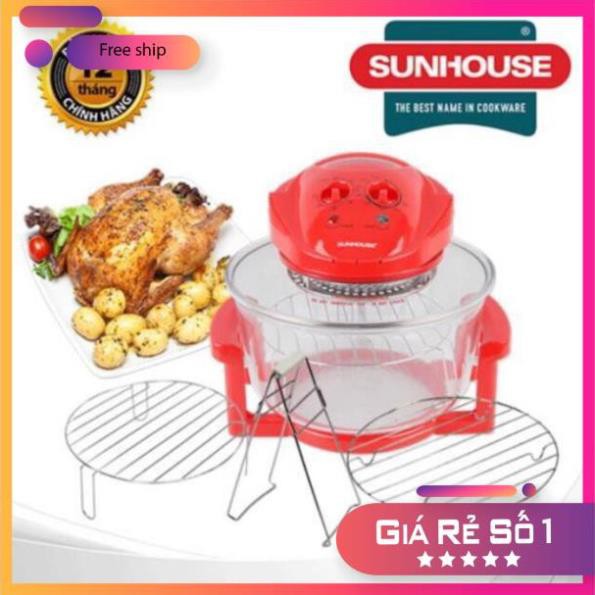 [HÀNG CHÍNH HÃNG - BH 12T]  Nồi nướng thủy tinh Sunhouse 12 lit SH416 Chính Hãng Giá Tốt HÀNG CHẤT LƯỢNG CAO SUNHOUSE