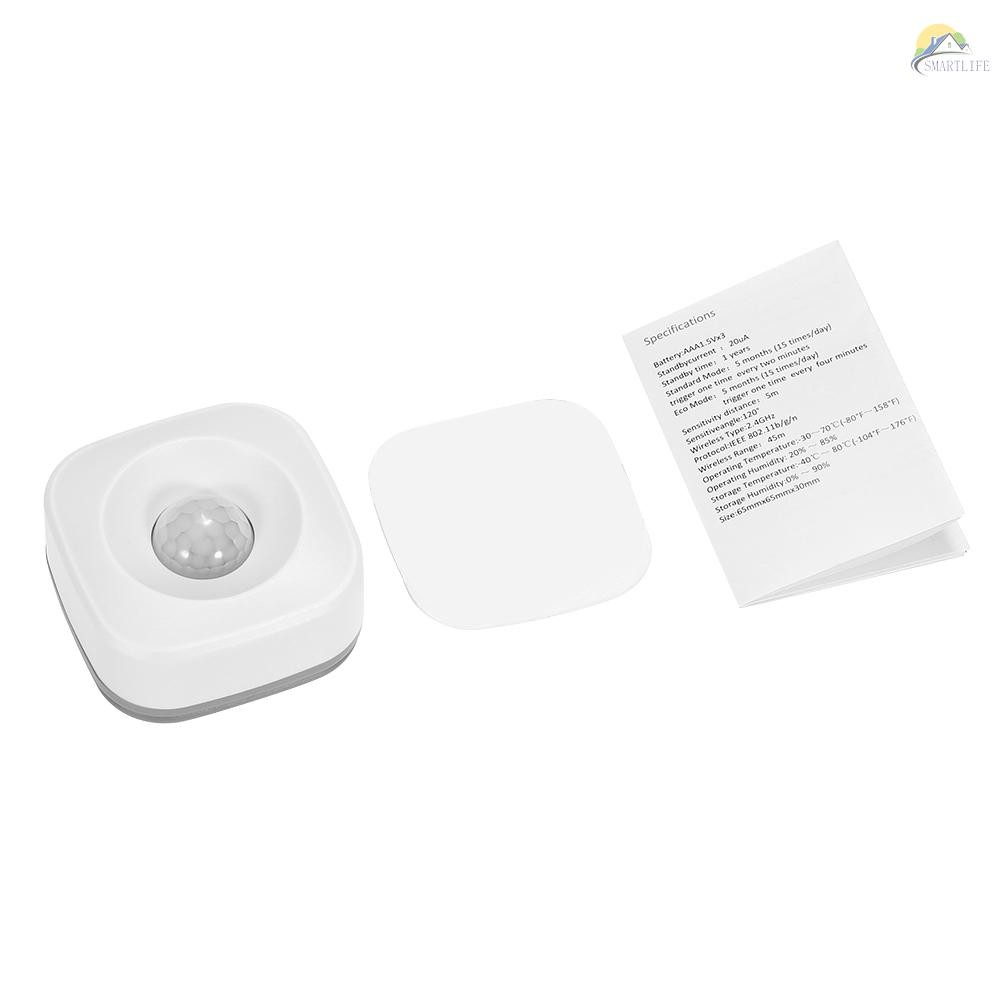 Máy cảm biến chuyển động chống trộm có báo động PIR Wifi điều khiển ứng dụng Tuya có IFTTT thông minh