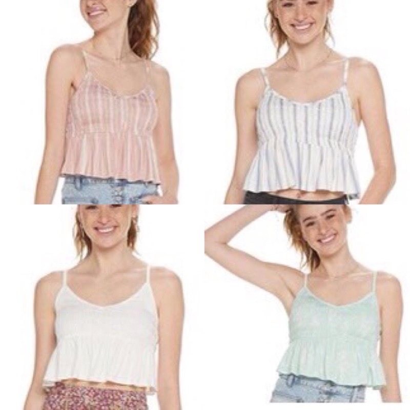 Áo croptop dây SO xuất dư xịn