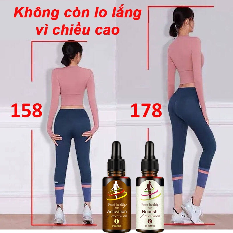 Dầu tăng chiều cao Sản phẩm chăm sóc sức khỏe bàn chân Thúc đẩy sự phát triển của xương Tăng chiều cao Thiết yếu