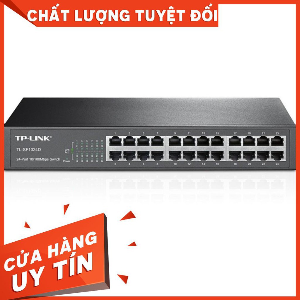 Switch TPlink 24 port chính hãng TL-SF1024D. Vi Tính Quốc Duy.