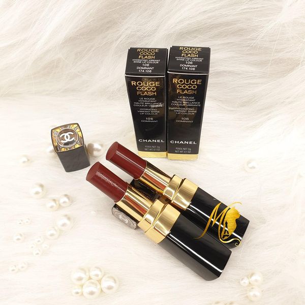 Son Chà neo Rouge Coco Flash 106 Dominant - Đỏ Cherry