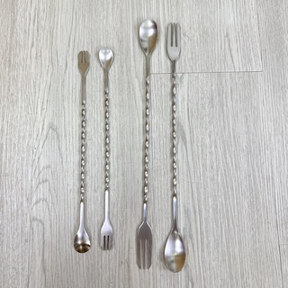 Thìa pha chế bar spoon 26cm hoặc 32cm (thìa bar, muỗng khuấy, thìa khuấy) - Muỗng Pha Chế Bartender