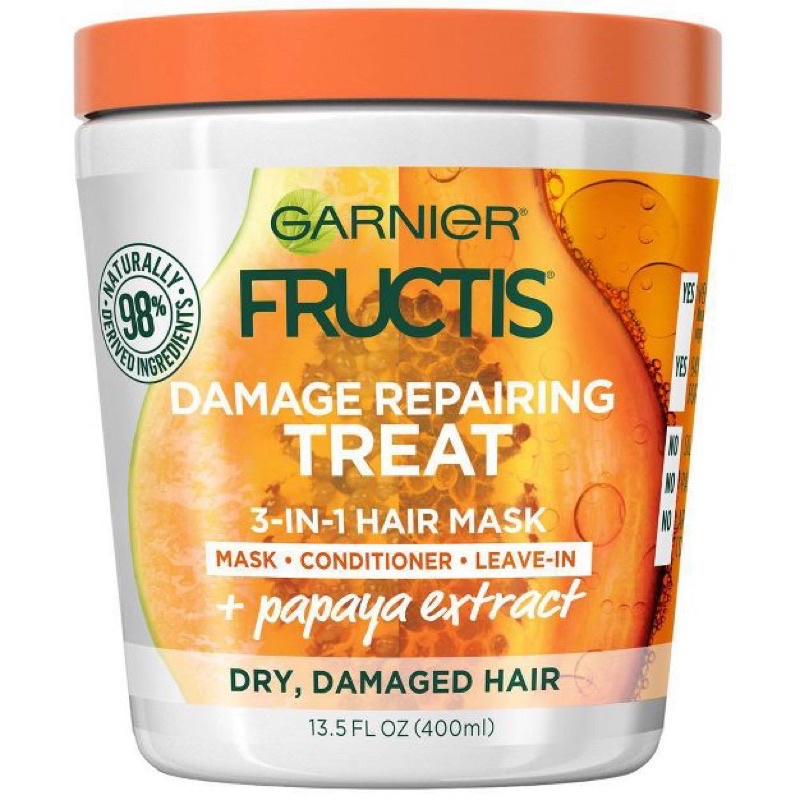 KEM Ủ TÓC & BỘ DẦU GỘI XẢ TRÁI CÂY GARNIER FRUCTICS
