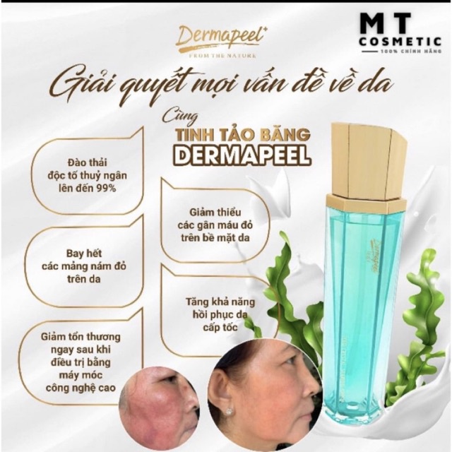 Dermapeel TINH TẢO BĂNG - ICED CRYSTAL SEAWEED SERUM - GIẢM TÌNH TRẠNG DA SƯNG ĐỎ NHANH CHÓNG - PHỤC HỒI DA HƯ TỔN